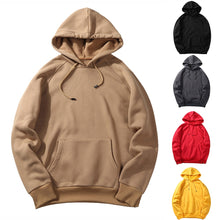 Load image into Gallery viewer, CYSINCOS EU Size Fashion Colorful Hoodies Men's Thicken Clothes Winter Sweatshirts Men Hip Hop Streetwear Solid Fleece Man Hoody