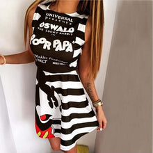 Load image into Gallery viewer, Summer fashion casual women's sleeveless printed Mickey Mouse dress