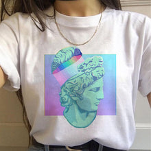 Load image into Gallery viewer, Vaporwave Aesthetic 90s Fashion T Shirts Women Harajuku Ullzang T-shirts Graphic Funny Cartoon Tshirt Streetwear Top Tees Female