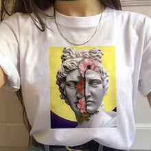 Load image into Gallery viewer, Vaporwave Aesthetic 90s Fashion T Shirts Women Harajuku Ullzang T-shirts Graphic Funny Cartoon Tshirt Streetwear Top Tees Female