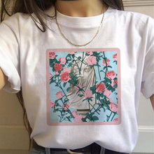 Load image into Gallery viewer, Vaporwave Aesthetic 90s Fashion T Shirts Women Harajuku Ullzang T-shirts Graphic Funny Cartoon Tshirt Streetwear Top Tees Female