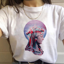 Load image into Gallery viewer, Vaporwave Aesthetic 90s Fashion T Shirts Women Harajuku Ullzang T-shirts Graphic Funny Cartoon Tshirt Streetwear Top Tees Female