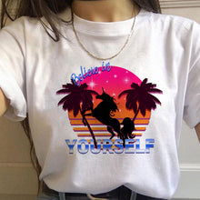 Load image into Gallery viewer, Vaporwave Aesthetic 90s Fashion T Shirts Women Harajuku Ullzang T-shirts Graphic Funny Cartoon Tshirt Streetwear Top Tees Female