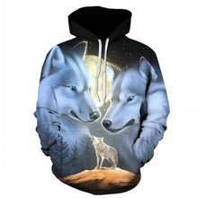 Load image into Gallery viewer, Wolf Printed Hoodies New 3d Hoodies Brand Sweatshirts Boy Jackets Quality Pullover Fashion Tracksuits Animal Streetwear Out Coat