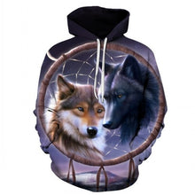 Load image into Gallery viewer, Wolf Printed Hoodies New 3d Hoodies Brand Sweatshirts Boy Jackets Quality Pullover Fashion Tracksuits Animal Streetwear Out Coat