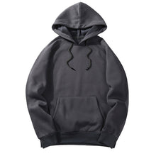 Load image into Gallery viewer, CYSINCOS EU Size Fashion Colorful Hoodies Men's Thicken Clothes Winter Sweatshirts Men Hip Hop Streetwear Solid Fleece Man Hoody