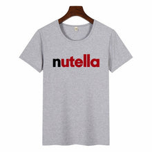 Load image into Gallery viewer, Nutella Kawaii Print T Shirt Women 90s Harajuku Ullzang Fashion T-shirt Graphic Cute Cartoon Tshirt Korean Style Top Tees Female
