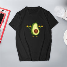 Load image into Gallery viewer, 2019 Summer Funny Avocado Banana T Shirt Sweet Fruit Korean Style T-shirt Fashion O-Neck Short Sleeve Casual Cute T-shirt Tops