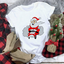Load image into Gallery viewer, WVIOCE New Women Tshirts Merry Christmas T Shirt Women Fashion Graphic Cute Tee Women Funny Top Christmas Tees Clothing
