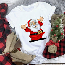 Load image into Gallery viewer, WVIOCE New Women Tshirts Merry Christmas T Shirt Women Fashion Graphic Cute Tee Women Funny Top Christmas Tees Clothing
