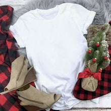 Load image into Gallery viewer, WVIOCE New Women Tshirts Merry Christmas T Shirt Women Fashion Graphic Cute Tee Women Funny Top Christmas Tees Clothing