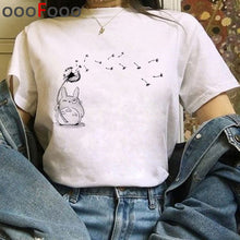 Load image into Gallery viewer, Totoro Studio Ghibli Harajuku Kawaii T Shirt Women Ullzang Miyazaki Hayao Tshirt Funny Cartoon T-shirt Cute Anime Top Tee Female
