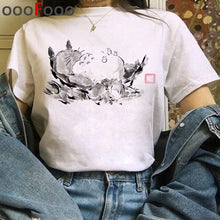 Load image into Gallery viewer, Totoro Studio Ghibli Harajuku Kawaii T Shirt Women Ullzang Miyazaki Hayao Tshirt Funny Cartoon T-shirt Cute Anime Top Tee Female