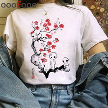 Load image into Gallery viewer, Totoro Studio Ghibli Harajuku Kawaii T Shirt Women Ullzang Miyazaki Hayao Tshirt Funny Cartoon T-shirt Cute Anime Top Tee Female