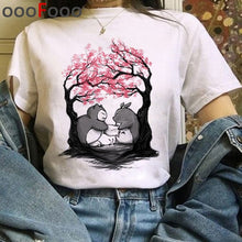 Load image into Gallery viewer, Totoro Studio Ghibli Harajuku Kawaii T Shirt Women Ullzang Miyazaki Hayao Tshirt Funny Cartoon T-shirt Cute Anime Top Tee Female
