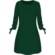 Load image into Gallery viewer, Winter Office Women's Red Dress Autumn Vintage Plus Size Mini Long Sleeve Dresses Cloth Vestidos Ropa Mujer Robe Hiver Femme