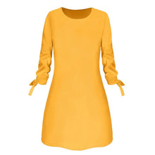 Load image into Gallery viewer, Winter Office Women's Red Dress Autumn Vintage Plus Size Mini Long Sleeve Dresses Cloth Vestidos Ropa Mujer Robe Hiver Femme