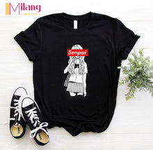 Load image into Gallery viewer, Women Freddie Mercury The Queen Band Black T-shirts Female Short Sleeve Tees 2020 Summer Brand Rock Clothing Girl Tops