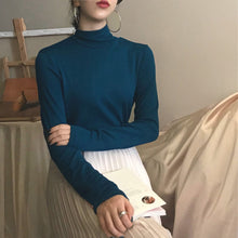 Load image into Gallery viewer, Autumn Women Super elastic Causal Solid  Long Sleeve T-Shirts Basic Tee T Shirts Tops