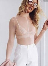 Load image into Gallery viewer, 2017 Sexy Ladies Women's Long Sleeve Sheer Mesh See Through Plain Top T-Shirt Size S-XL