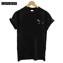 Load image into Gallery viewer, Summer T Shirt Women 2017 Short Sleeve Black Tee Female Casual Mermaid Print Fashion T-shirts Women Tops Tee Shirt Femme